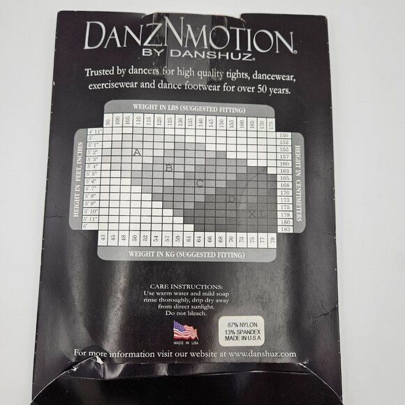 DanzNMotion by Danshuz Style #709 Size A/B Footed Stretch Tights in Pink Lot x7 - Picture 3 of 3